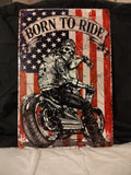 Born to Ride metal sign