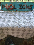 Pool Zone metal sign