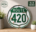 Route 420 metal sign