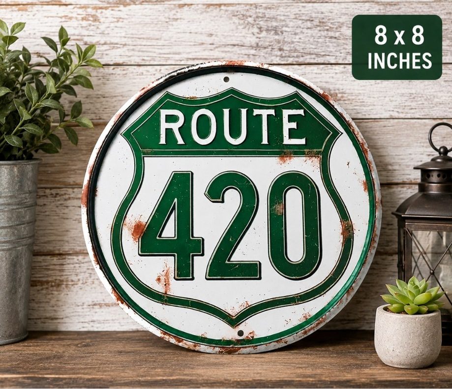 Route 420 metal sign