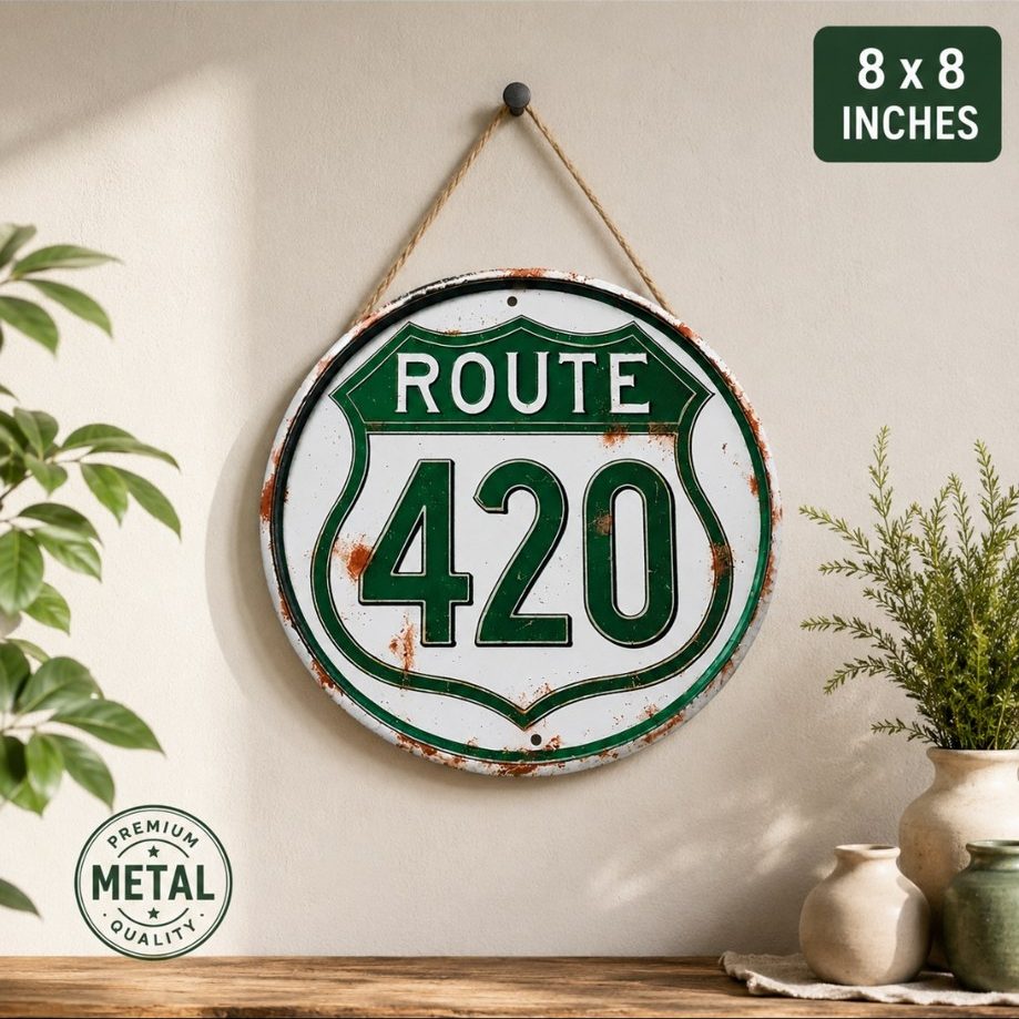Route 420 metal sign