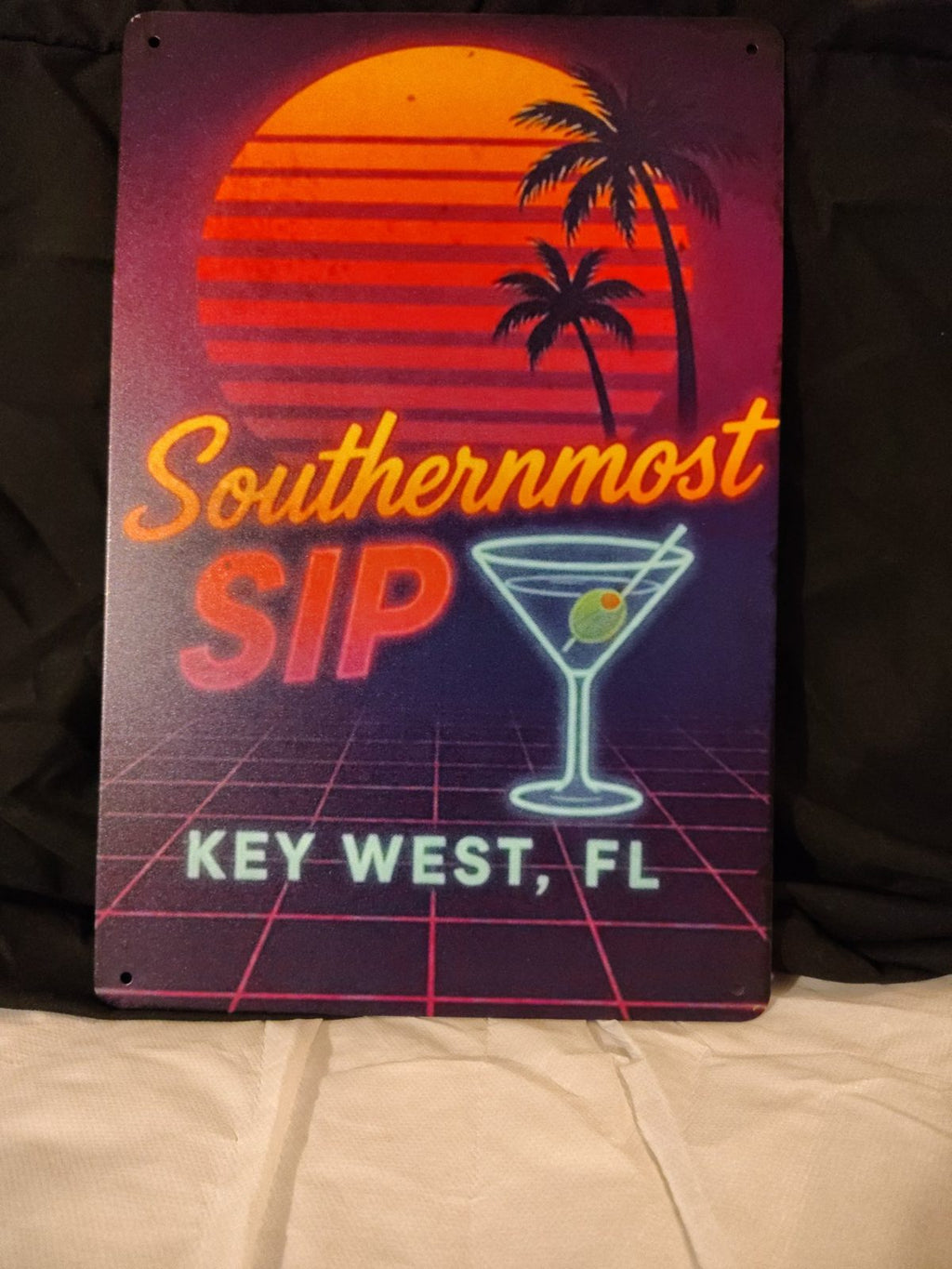 Southernmost Sip Key West metal sign
