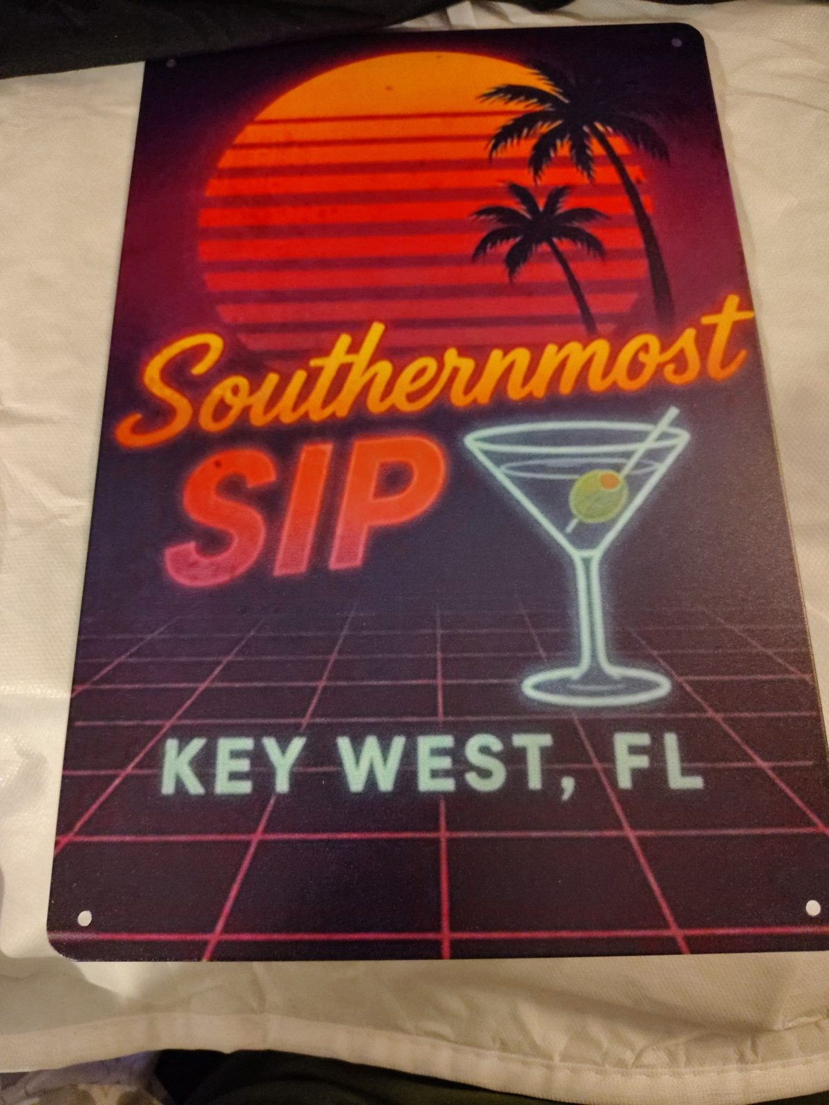 Southernmost Sip Key West metal sign